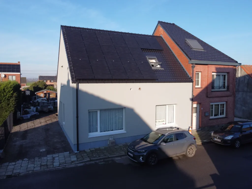 Dak- en gevelrenovatie Assenede: foto 2 van de werken