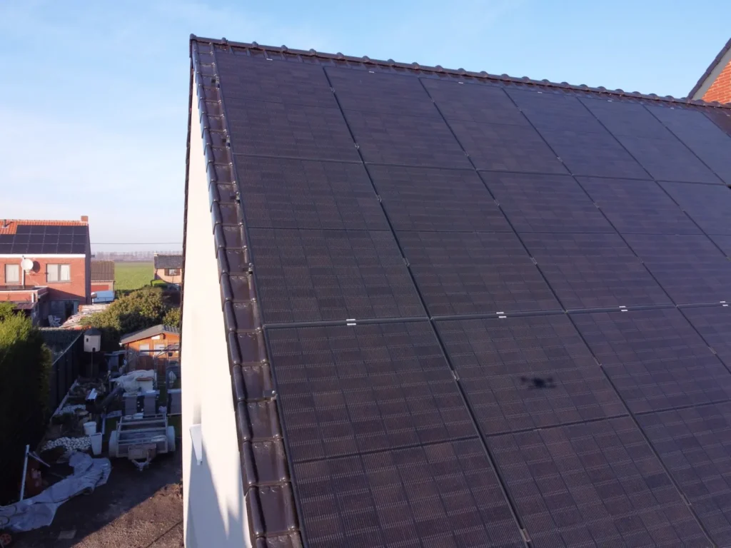 Dak- en gevelrenovatie Assenede: foto 6 van de werken