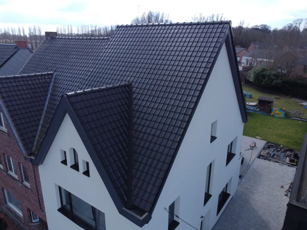 Dak- en gevelrenovatie Melle: foto 2 van de werken