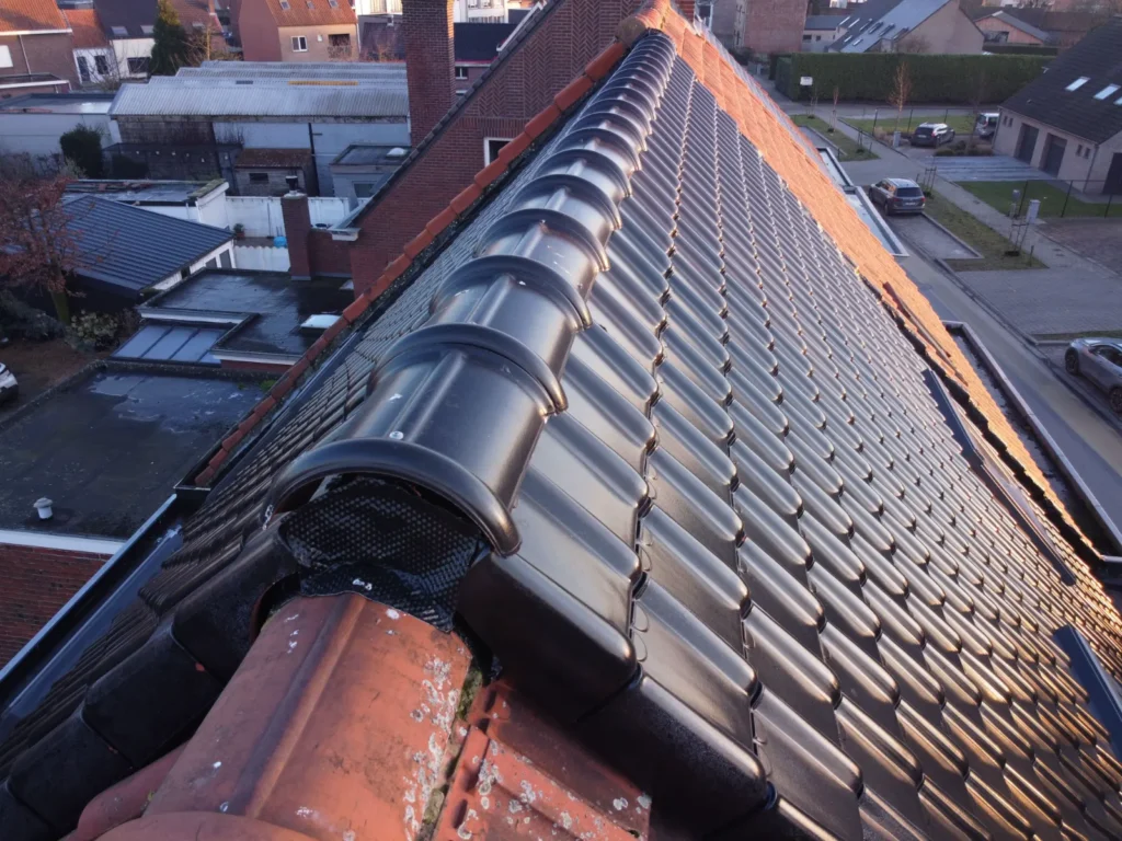 Dakrenovatie Oostakker: foto 4 van de werken