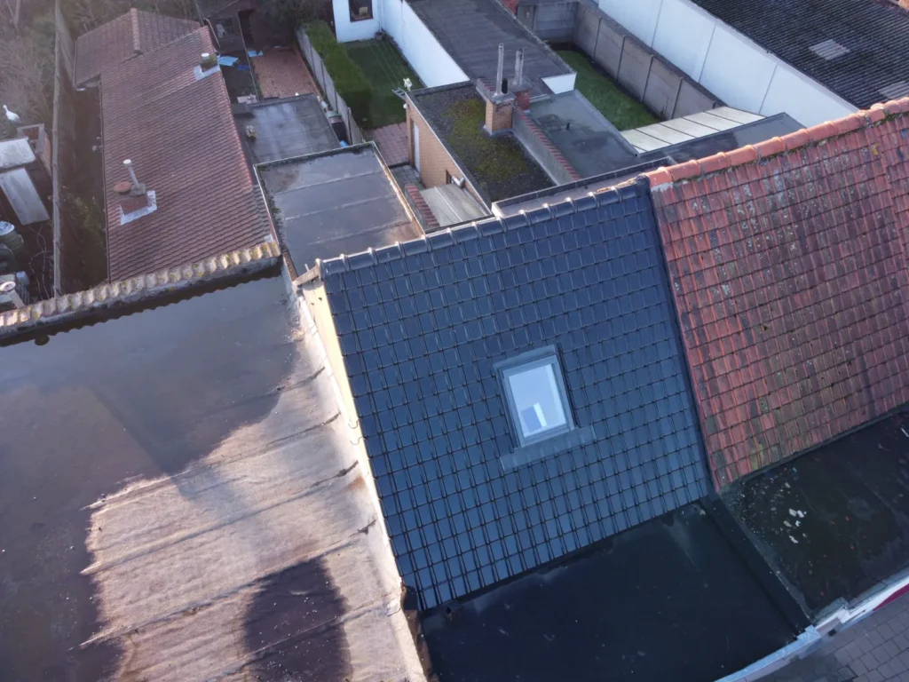 Dakrenovatie Zelzate: foto 3 van de werken