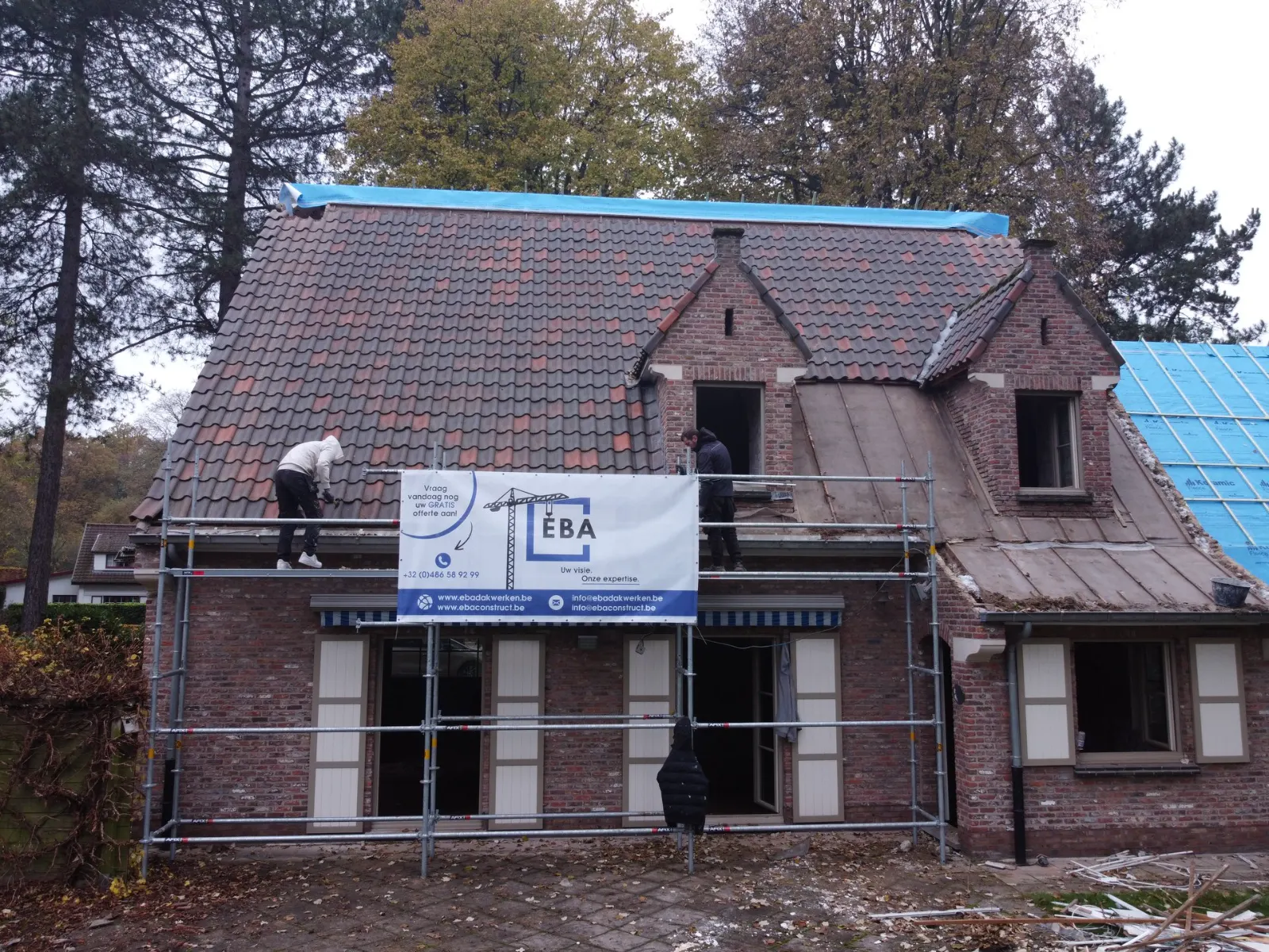 Dakrenovatie Latem: de toestand vóór de werken