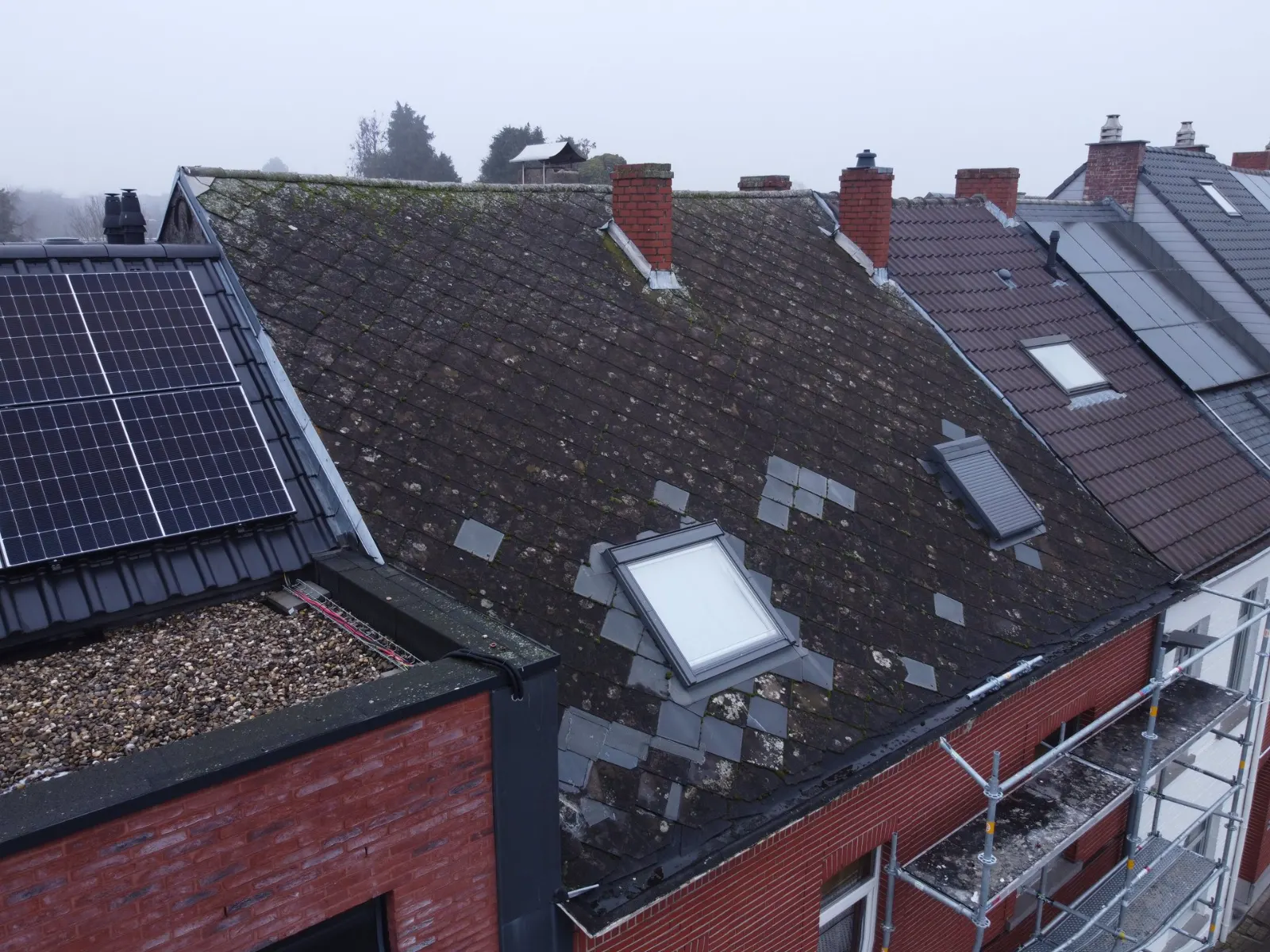 Dakwerken Ninove: de toestand vóór de werken