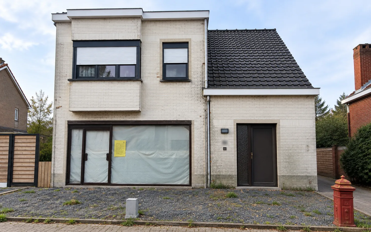 Gevelrenovatie Evergem: de toestand vóór de werken