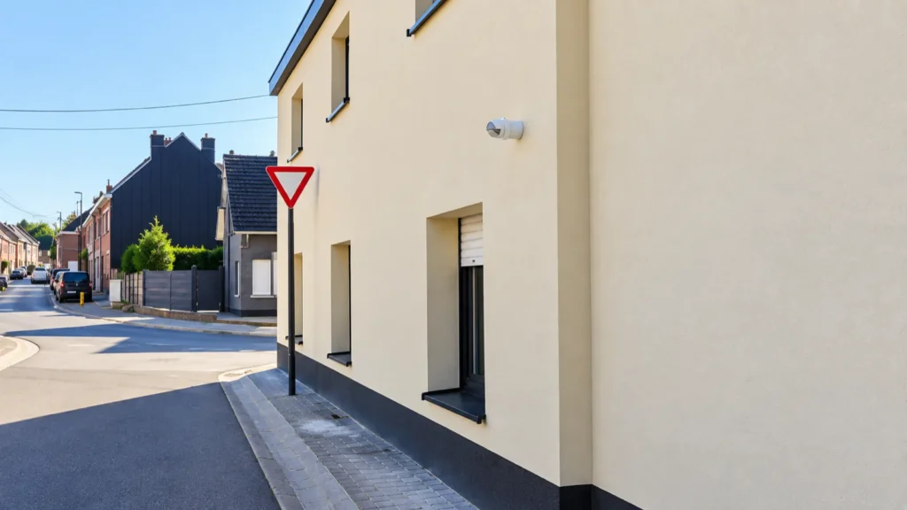 Gevelrenovatie Haaltert: de egale, lichte afwerking van de zijgevel