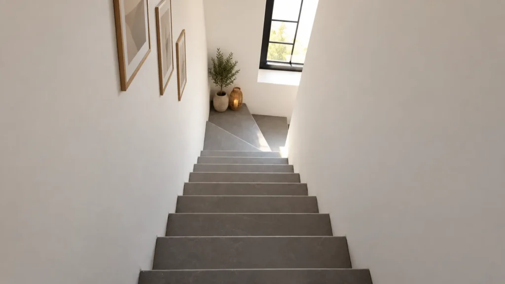 Totaalrenovatie Latem: de nieuwe trap naar de bovenverdieping