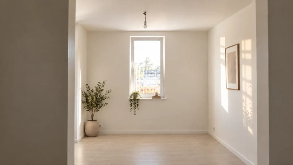 Totaalrenovatie Wetteren: een lichte kamer met nieuw raam